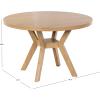 SAFAVIEH Couture Collection Luis Medium Oak Round Dining Table(Natural)