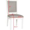 SAFAVIEH Home Collection Buchanan French Brasserie Linen Side Chair(Light Grey / Cream)