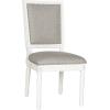 SAFAVIEH Home Collection Buchanan French Brasserie Linen Side Chair(Light Grey / Cream)