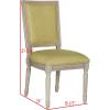 SAFAVIEH Home Collection Buchanan French Brasserie Linen Side Chair(Spring Green / Rustic Grey)