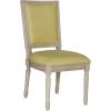 SAFAVIEH Home Collection Buchanan French Brasserie Linen Side Chair(Spring Green / Rustic Grey)