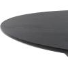 SAFAVIEH Home Collection Nicolai Matte Black Round Dining Room Table DTB1405A(Matte Black)