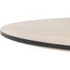 SAFAVIEH Home Collection Rixley Mid-Century Modern Natural/Black Round Top Dining Table