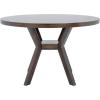 SAFAVIEH Couture Collection Luis Medium Oak Round Dining Table(Dark Brown)