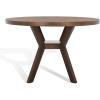 SAFAVIEH Couture Collection Luis Medium Oak Round Dining Table(Medium Oak)