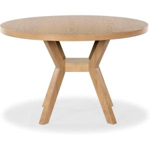 SAFAVIEH Couture Collection Luis Medium Oak Round Dining Table(Natural)