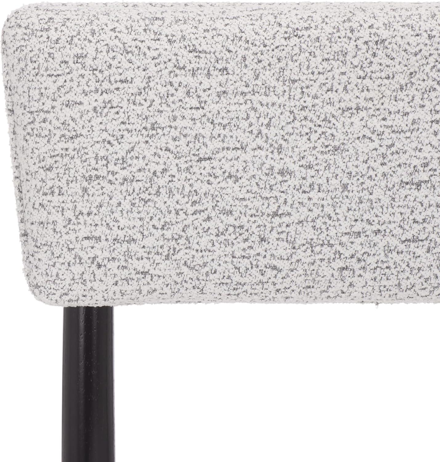image:imageSAFAVIEH Home Collection Koki Black amp White Upholstered Dining Chair Padded Seat amp Back DCH9222CBlackWhite