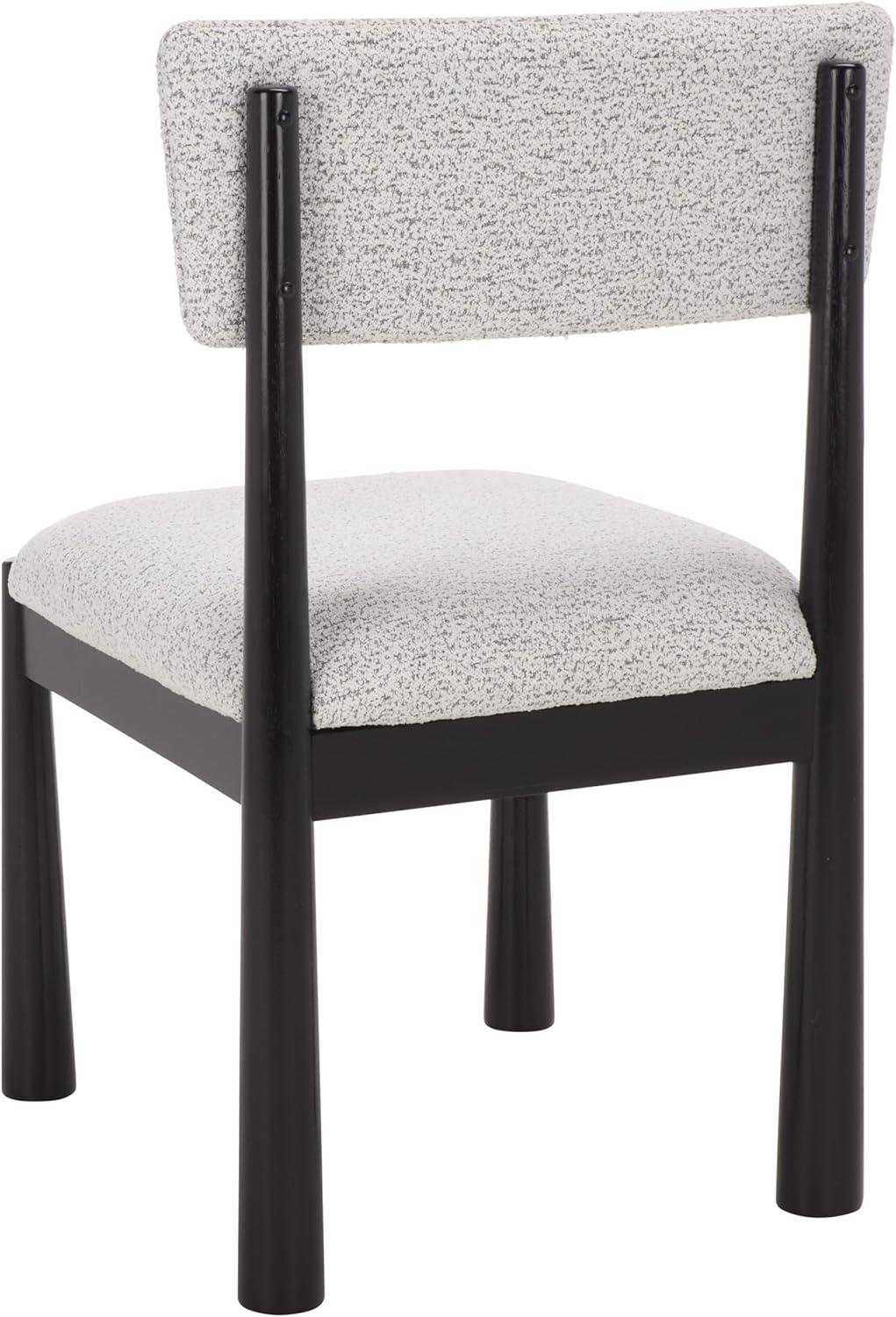 image:imageSAFAVIEH Home Collection Koki Black amp White Upholstered Dining Chair Padded Seat amp Back DCH9222CBlackWhite