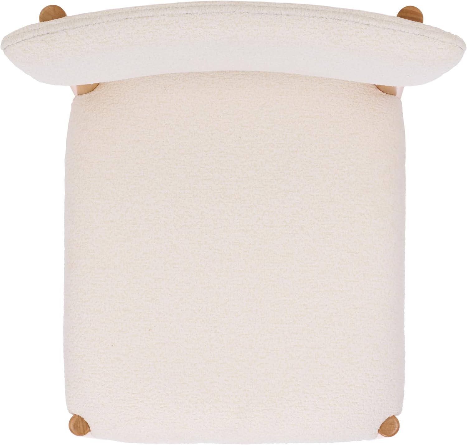 image:imageSAFAVIEH Home Collection Koki Black amp White Upholstered Dining Chair Padded Seat amp Back DCH9222CNaturalWhite