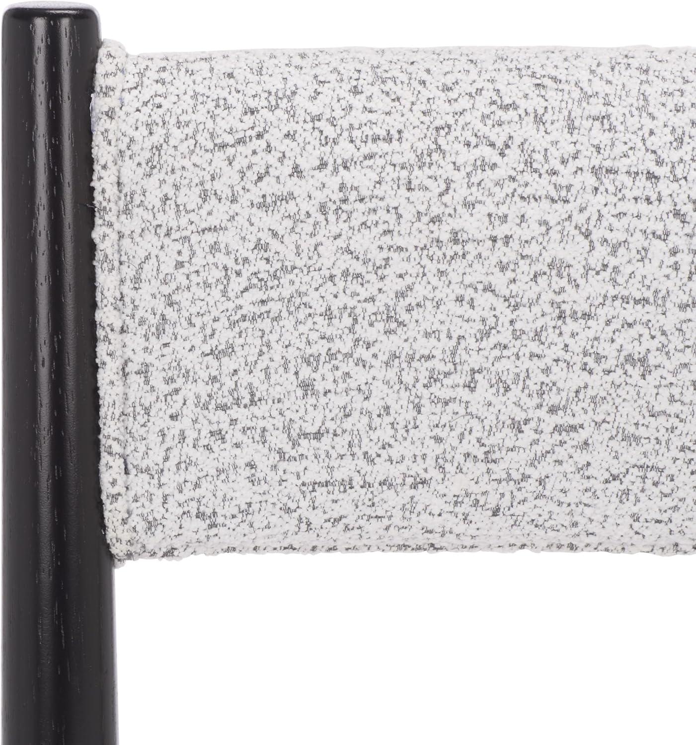 image:imageSAFAVIEH Home Collection Makiko Natural amp White Upholstered Dining Chair Padded Seat amp Back DCH9221ABlackWhite