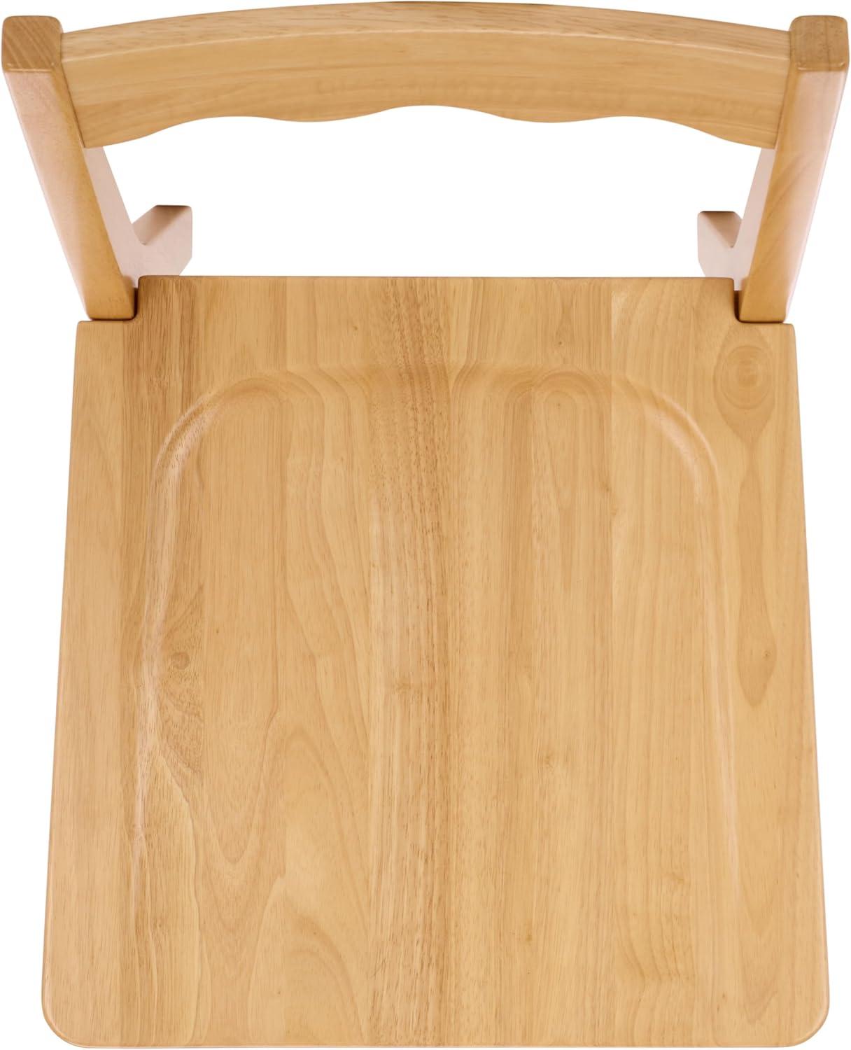 image:imageSAFAVIEH Home Collection Rosetty Natural Scallop Solid Wood Dining Chair Set of 2 Country Cottage Farmhouse Design DCH9220ASET2Natural
