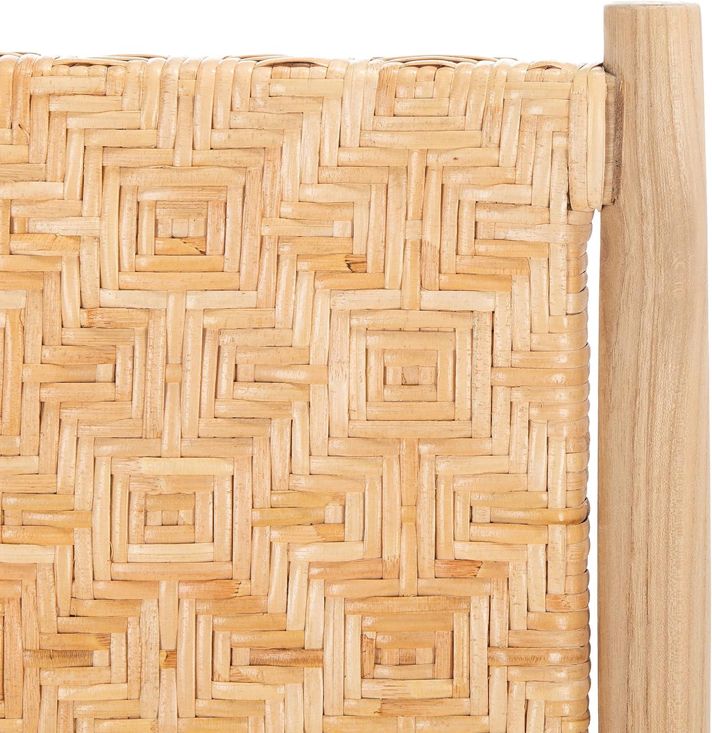 image:imageSAFAVIEH Home Collection Adira Natural Rattan Living Room Accent Dining Chair Fully Assembled