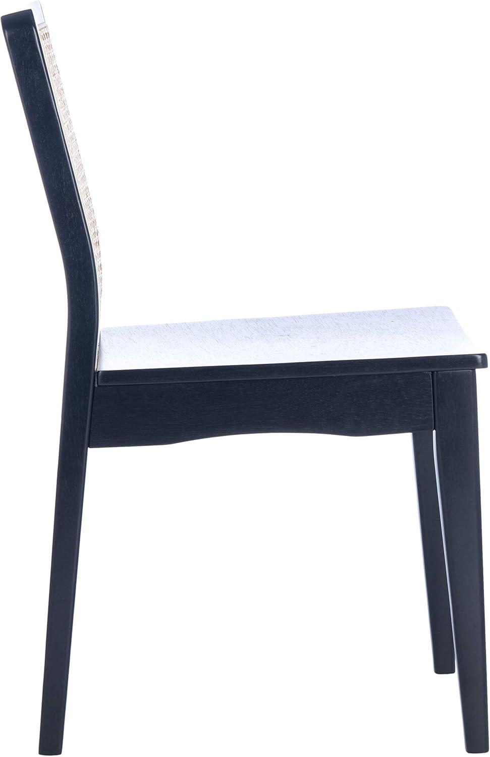 image:imageSAFAVIEH Home Collection Benicio Natural Rattan Dining Chair Set of 2 DCH1005DSET2Black Natural