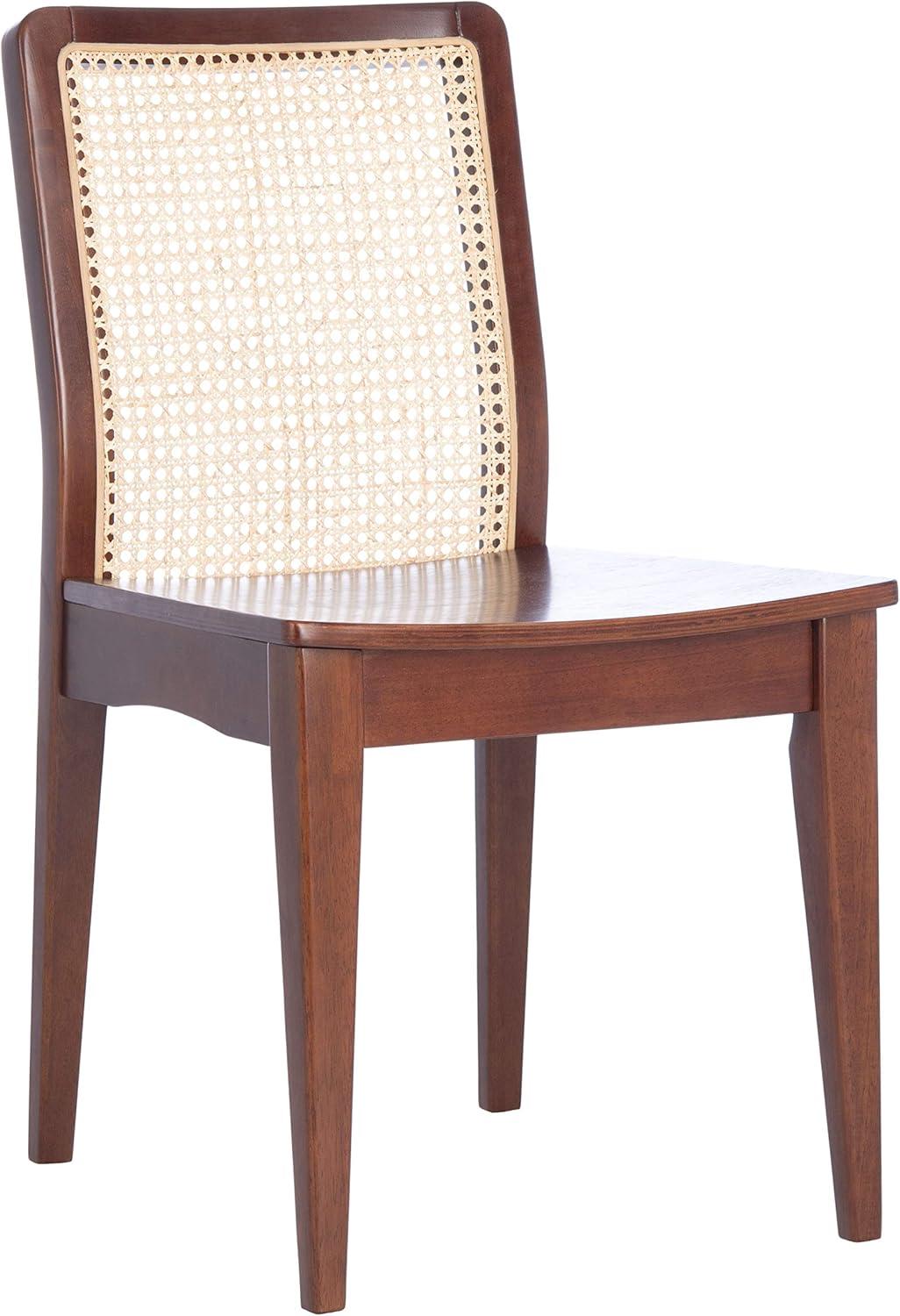image:imageSAFAVIEH Home Collection Benicio Natural Rattan Dining Chair Set of 2 DCH1005DSET2Dark Brown Natural