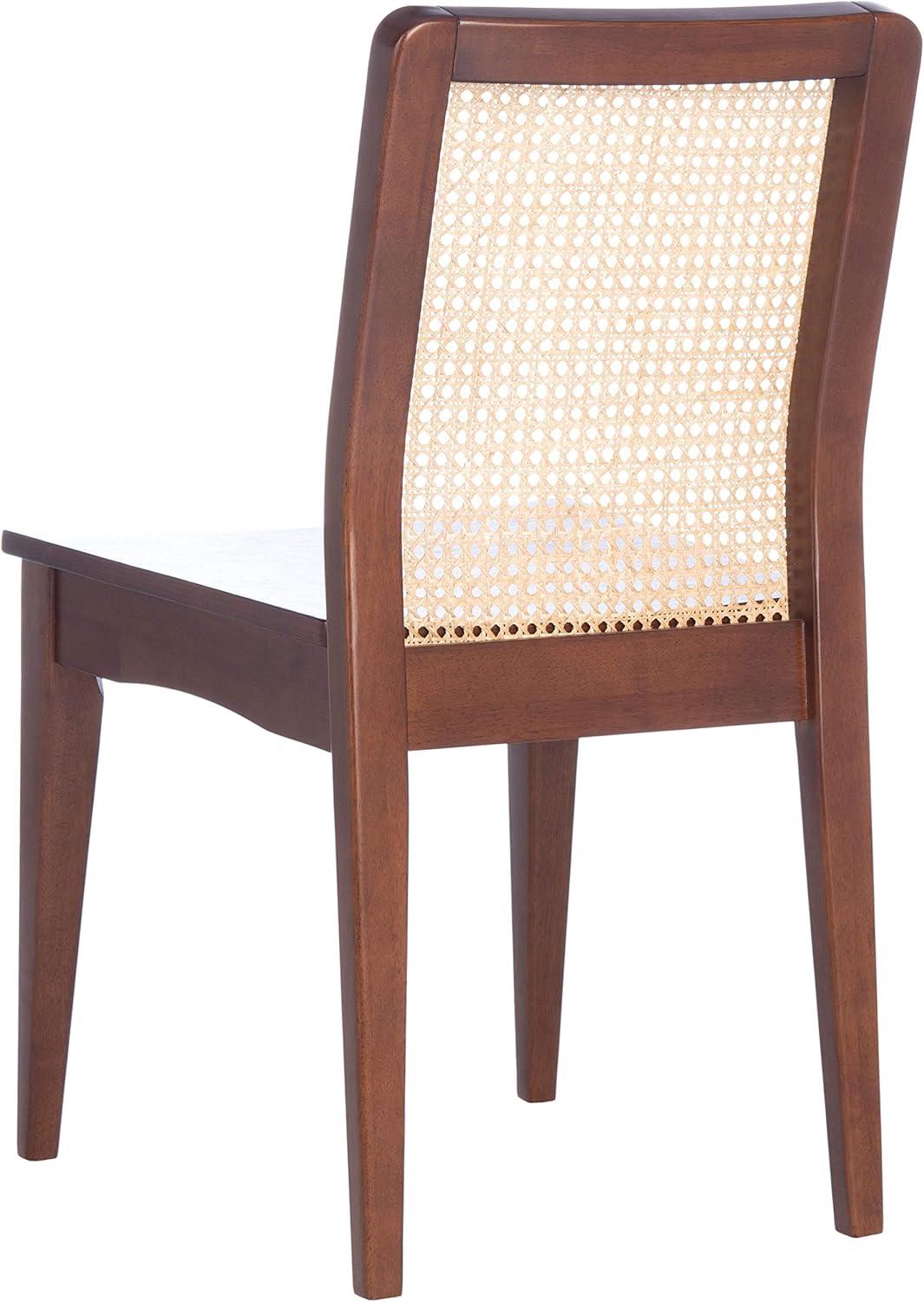 image:imageSAFAVIEH Home Collection Benicio Natural Rattan Dining Chair Set of 2 DCH1005DSET2Dark Brown Natural