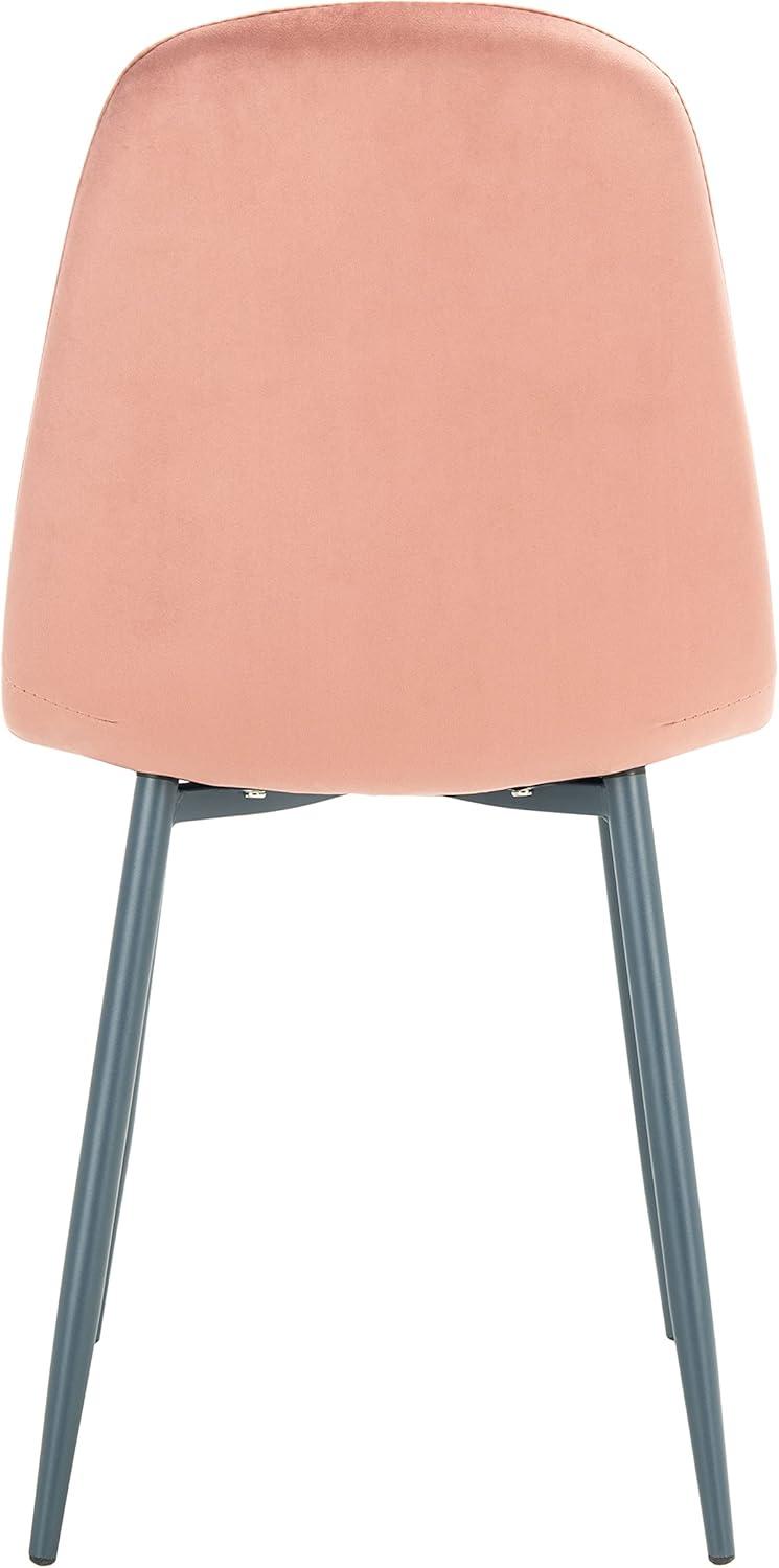 image:imageSAFAVIEH Home Collection Blaire Modern PinkDark Grey Living Room Accent Dining Chair DCH2001CSET2Pink Dark Grey
