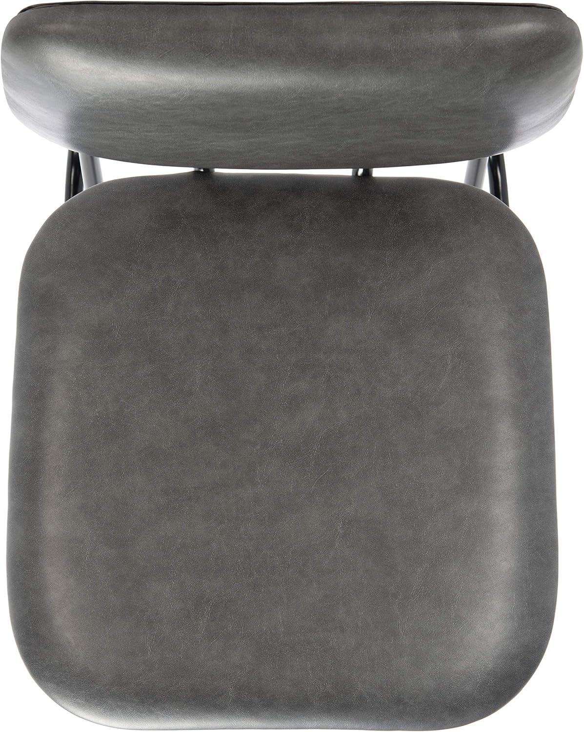 image:imageSAFAVIEH Home Collection Chavelle Modern Velvet Side Chair Set of 2 ACH6205ASET2 Malachite GreenBlackGrey Black Faux Leather
