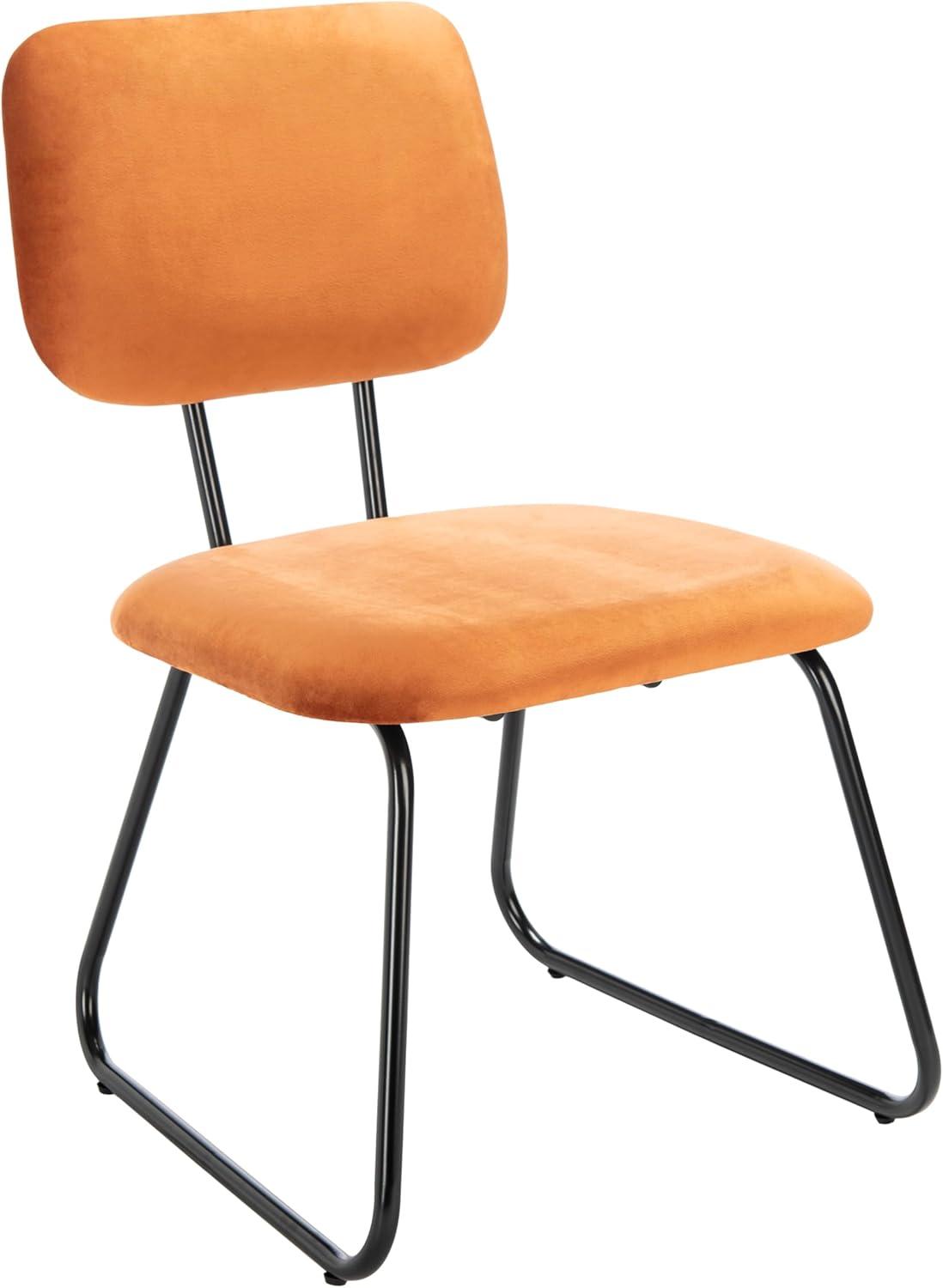 image:imageSAFAVIEH Home Collection Chavelle Modern Velvet Side Chair Set of 2 ACH6205ASET2 Malachite GreenBlackSiennaBlack