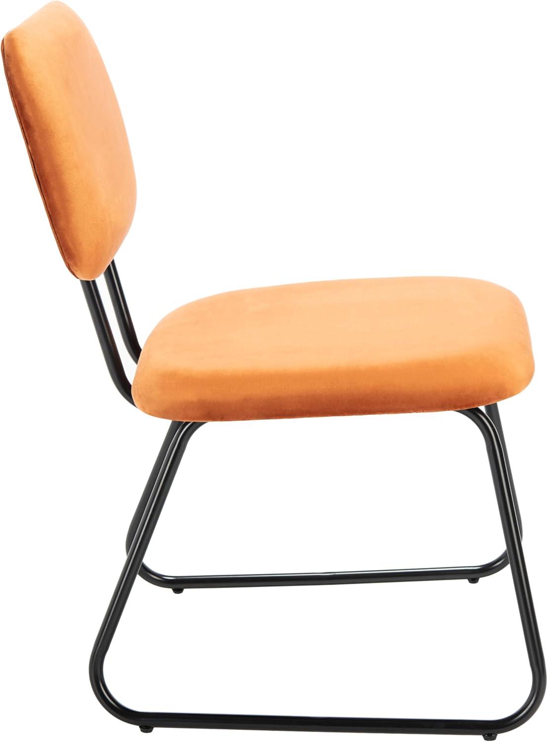 image:imageSAFAVIEH Home Collection Chavelle Modern Velvet Side Chair Set of 2 ACH6205ASET2 Malachite GreenBlackSiennaBlack