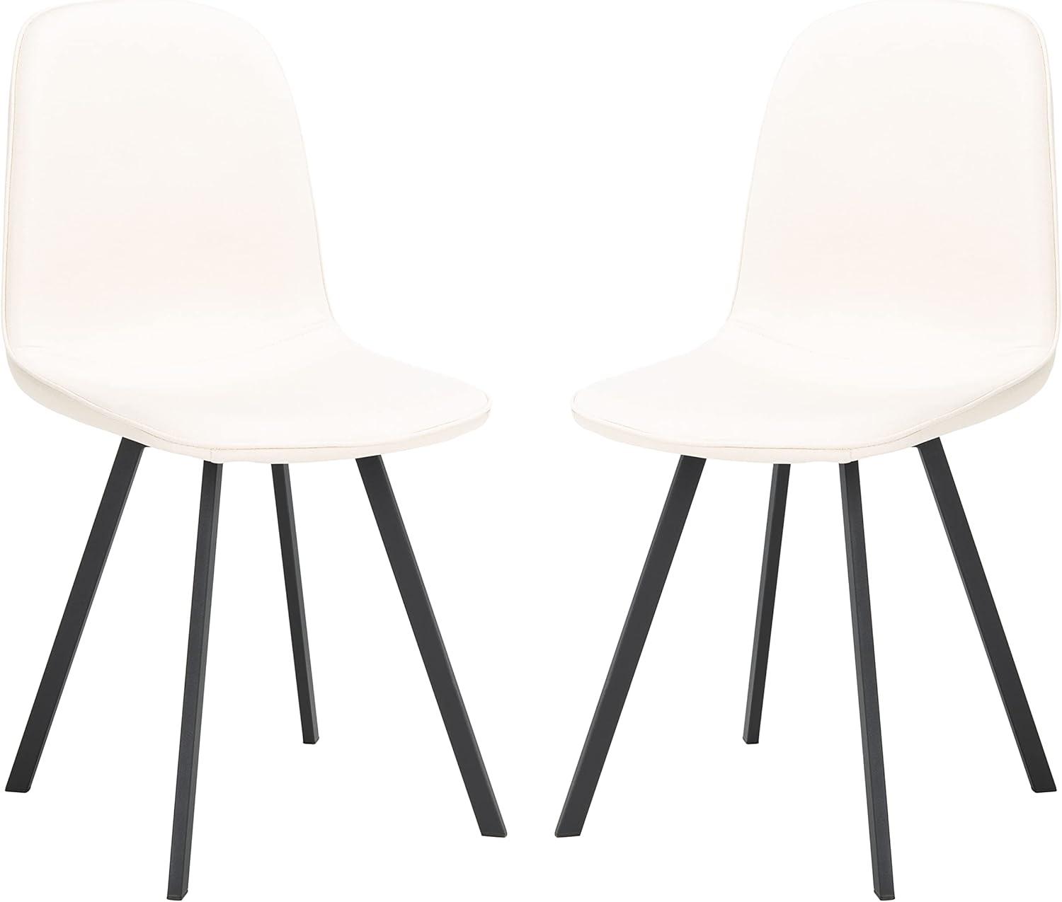image:imageSAFAVIEH Home Collection Ellery BeigeBlack Living Room Accent Dining Chair
