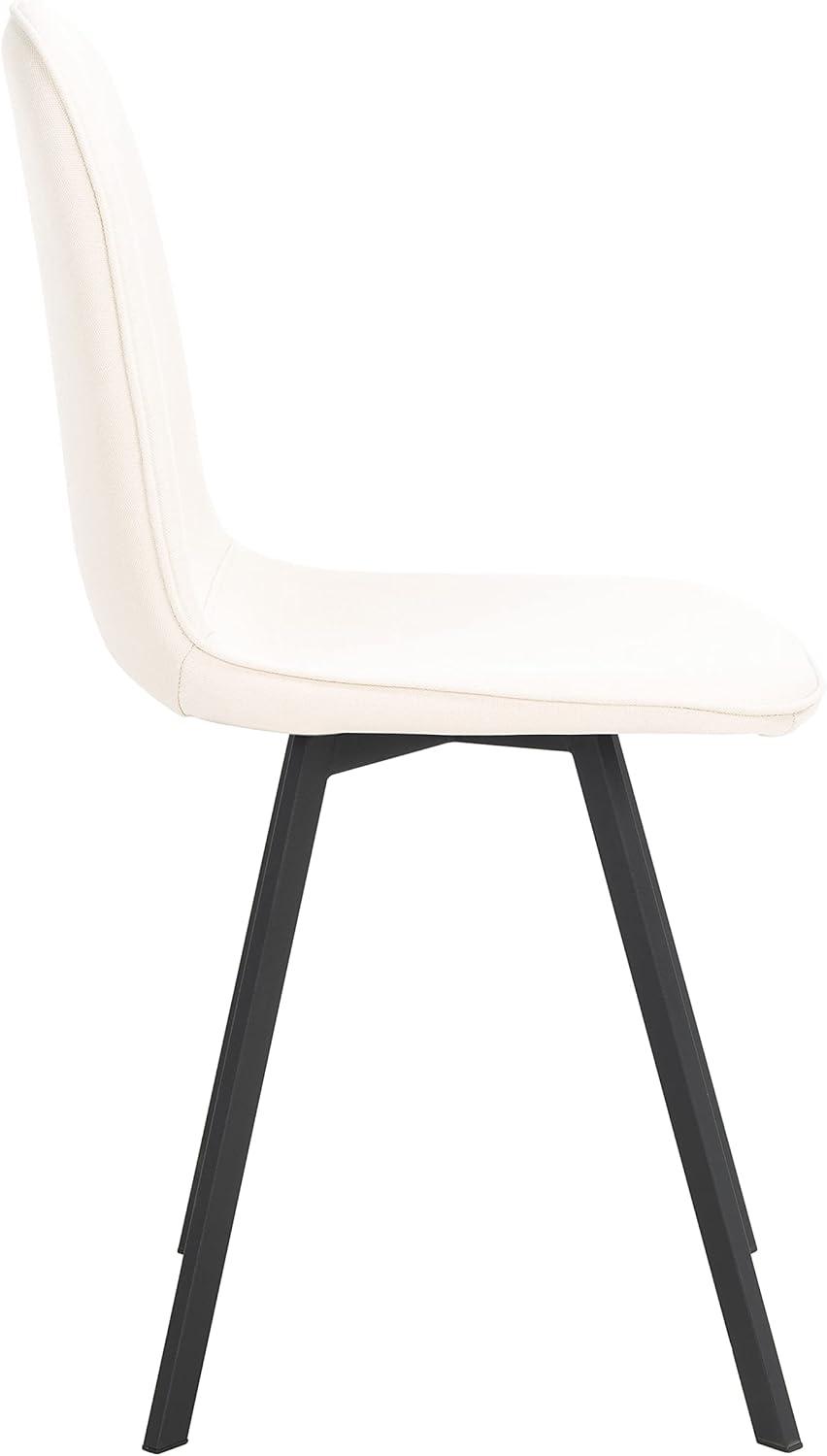 image:imageSAFAVIEH Home Collection Ellery BeigeBlack Living Room Accent Dining Chair