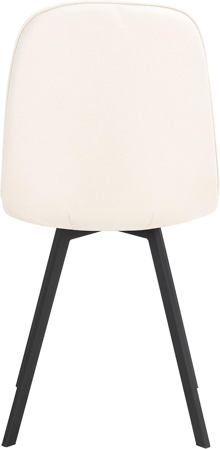 image:imageSAFAVIEH Home Collection Ellery BeigeBlack Living Room Accent Dining Chair