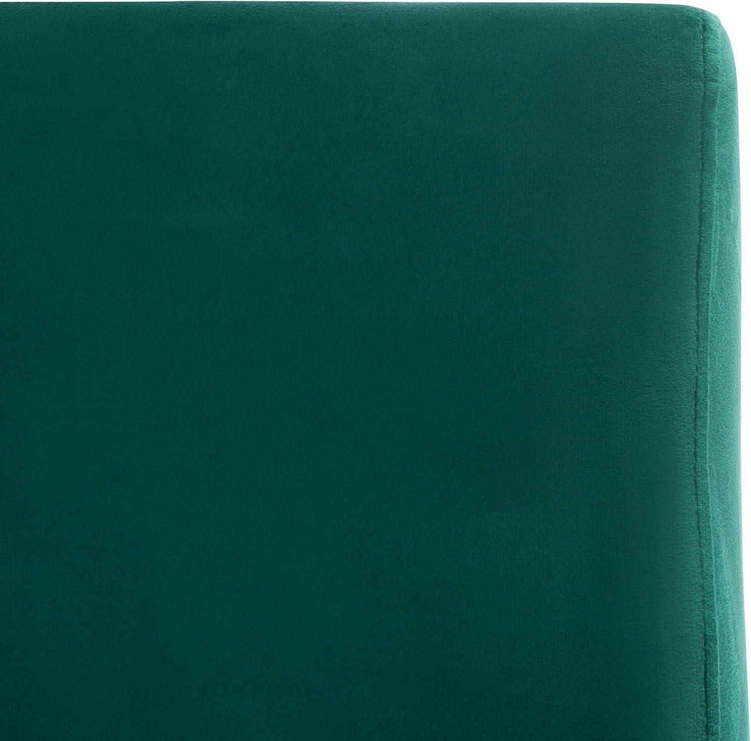 image:imageSAFAVIEH Home Collection Fanlia Emerald VelvetGold Side Chair Set of 2