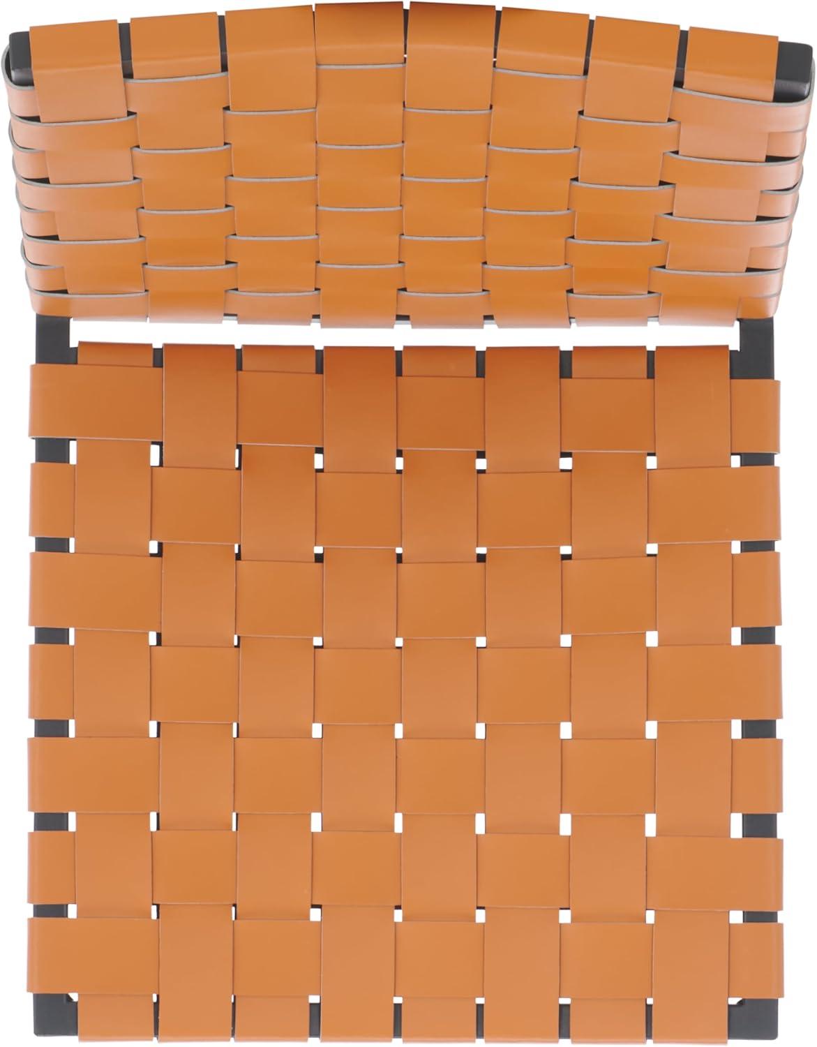 image:imageSAFAVIEH Home Collection Rayne Cognac Woven LeatherSilver Dining Chair Set of 2 Fully AssembledCognac Black