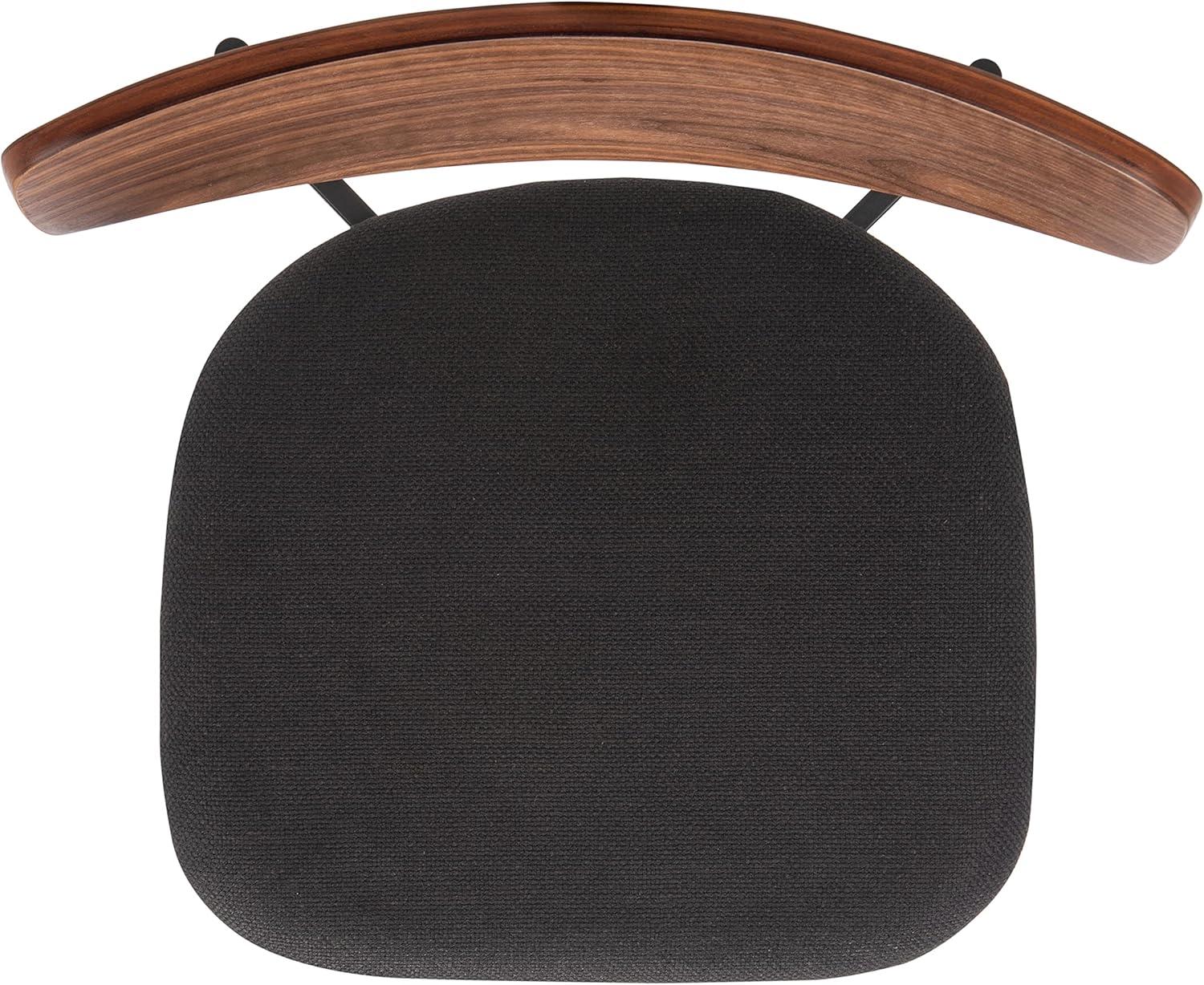 image:imageSAFAVIEH Home Collection Ryker OakBlack Dining Chair Set of 2 Fully AssembledWalnut Black