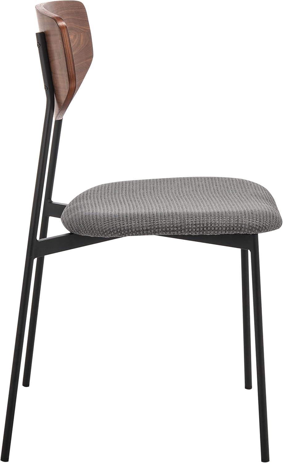 image:imageSAFAVIEH Home Collection Ryker OakBlack Dining Chair Set of 2 Fully AssembledWalnut Grey