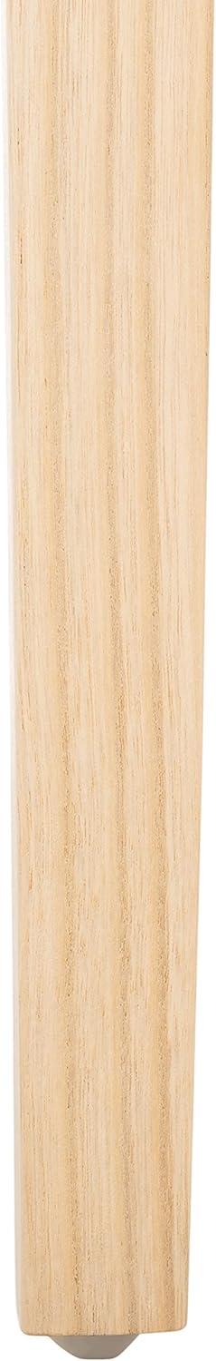 image:imageSAFAVIEH Home Collection Tyria White Woven LeatherNatural Teak Living Room Accent Dining Chair