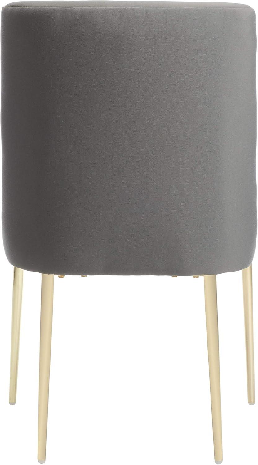 image:imageSafavieh Couture Home Nolita Glam Mustard Velvet Dining ChairCharcoal Grey