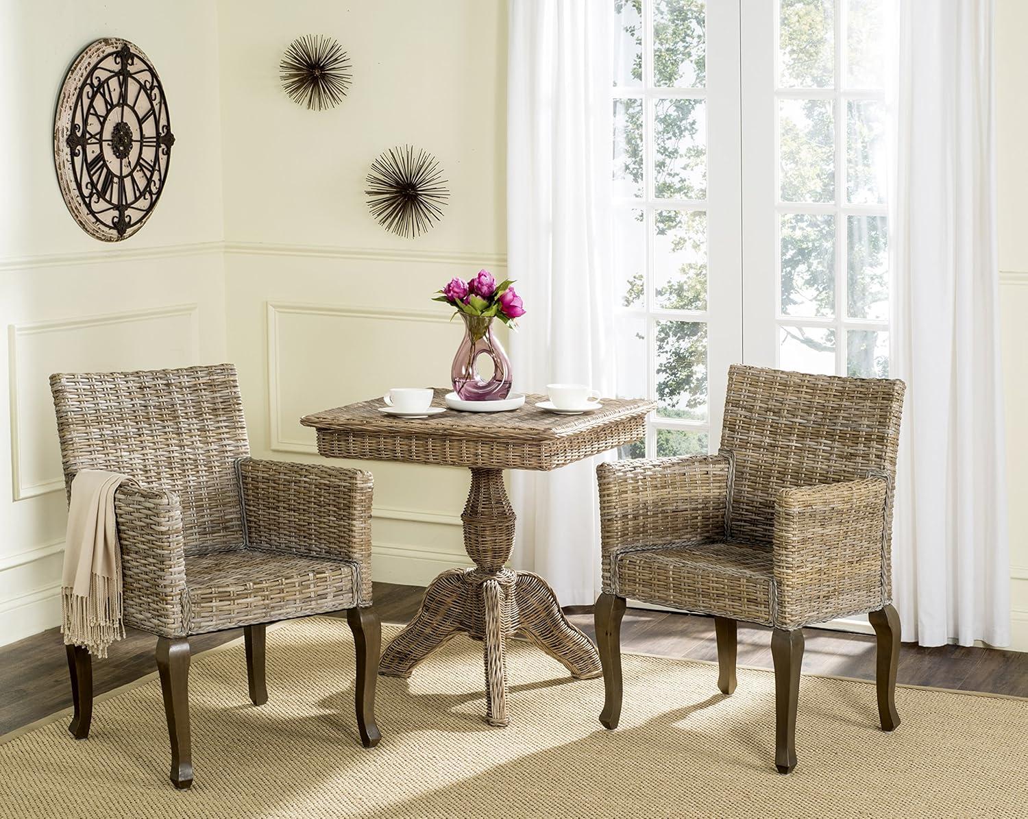 image:imageSafavieh Home Collection Armando Natural Wicker Dining ChairNatural