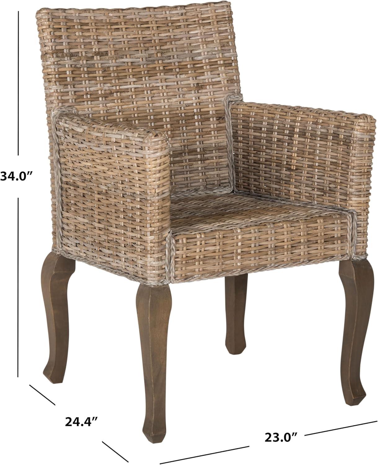 image:imageSafavieh Home Collection Armando Natural Wicker Dining ChairNatural