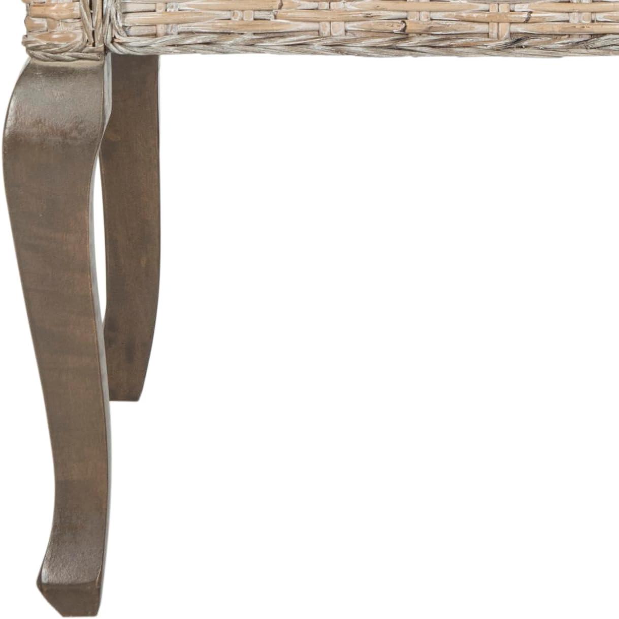image:imageSafavieh Home Collection Armando Natural Wicker Dining ChairWhite Washed