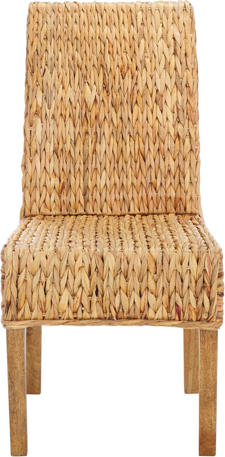 image:imageSafavieh Home Collection Aubrey Walnut Wicker Side Chair Set of 2NaturalNatural