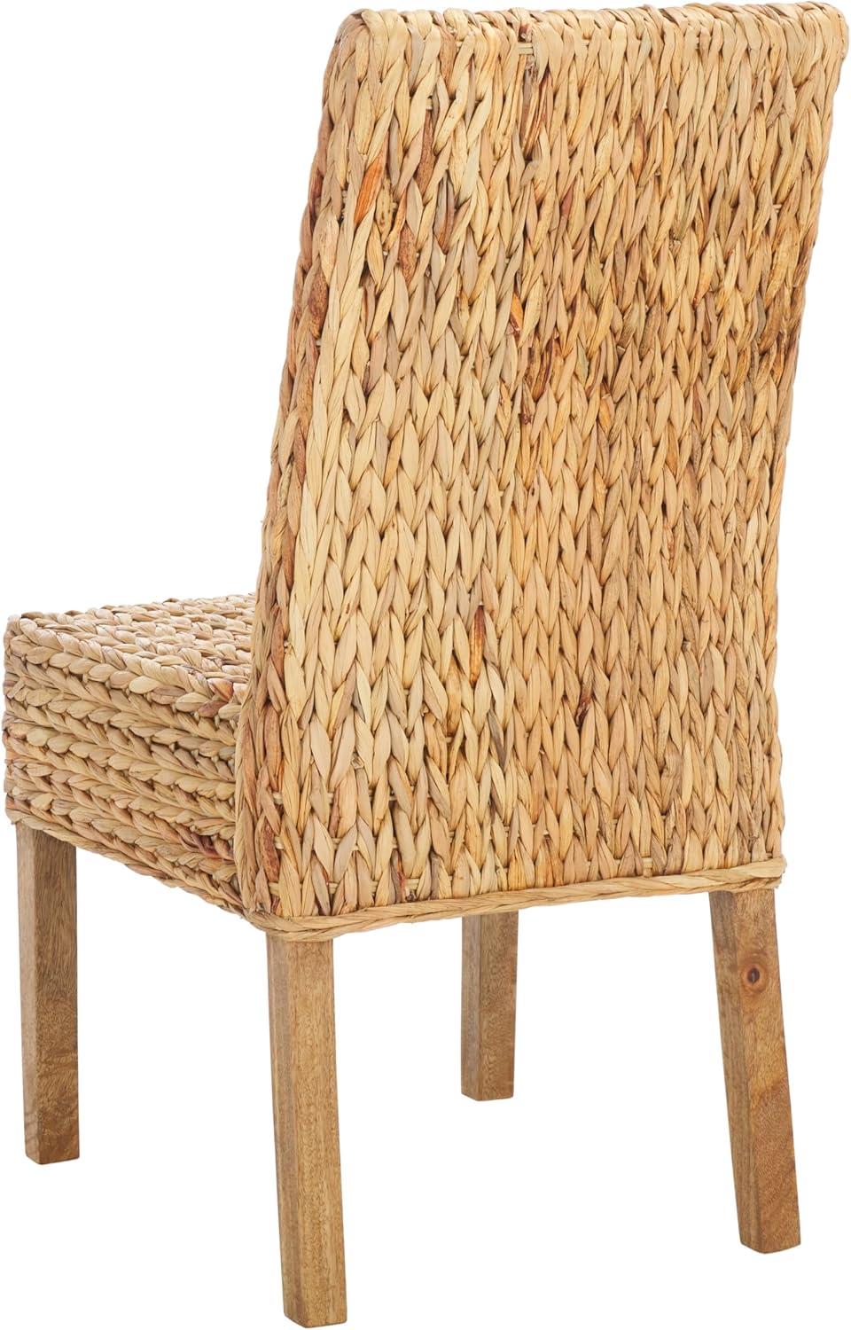 image:imageSafavieh Home Collection Aubrey Walnut Wicker Side Chair Set of 2NaturalNatural