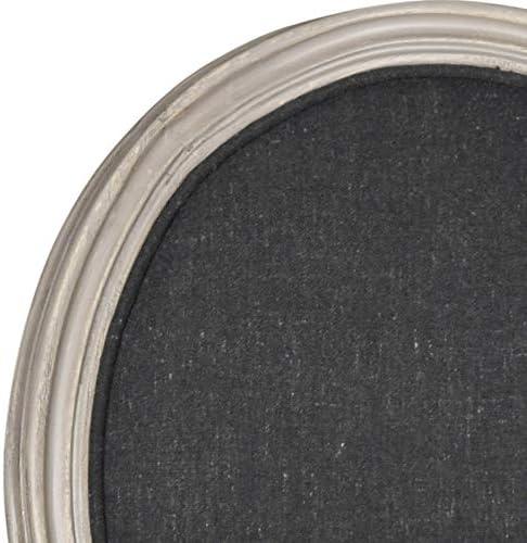 image:imageSafavieh Home Collection Holloway 19H French Brasserie Linen Oval Light Grey and Cream Side ChairCharcoal Grey