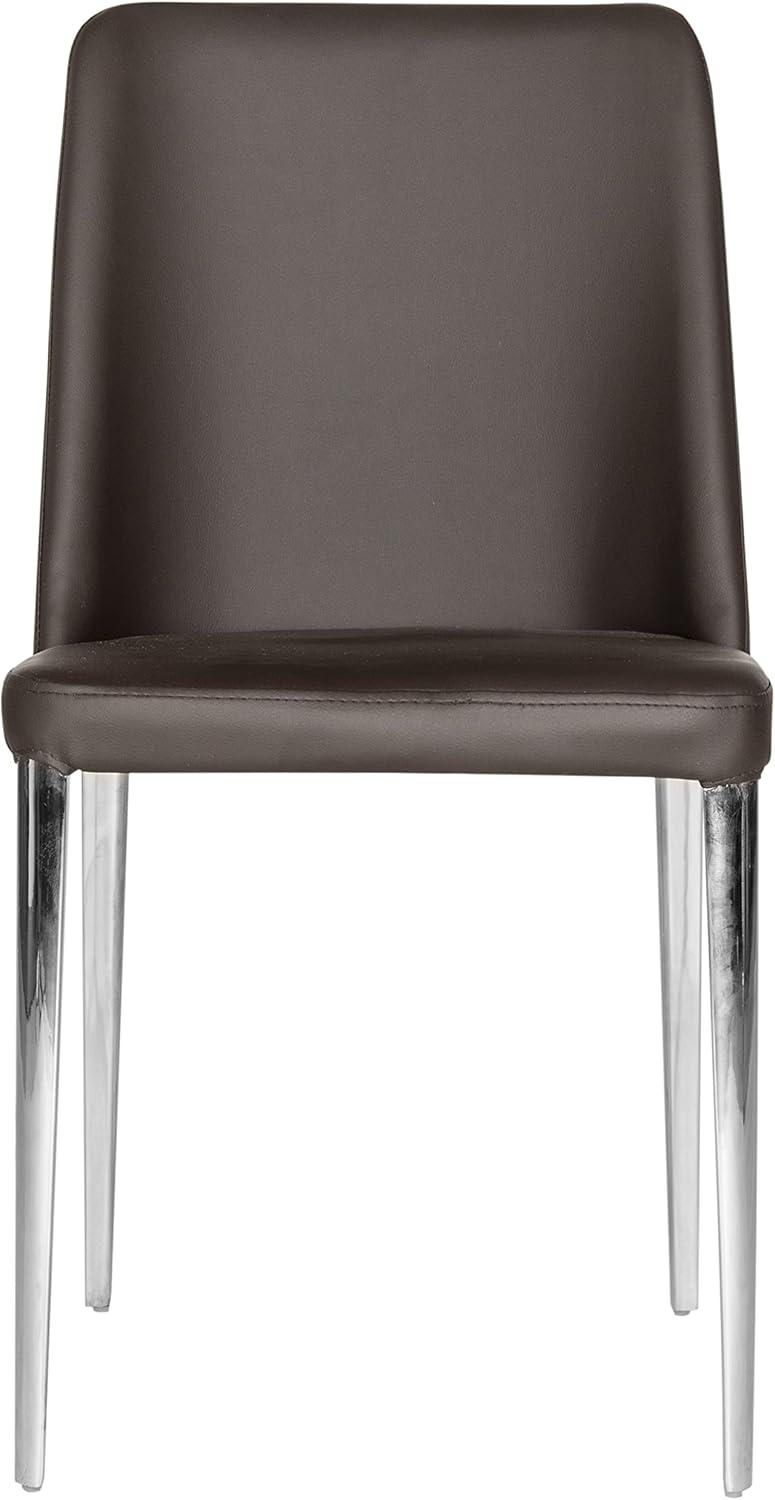 image:imageSafavieh Home Collection MidCentury Modern Baltic White Side ChairBrown