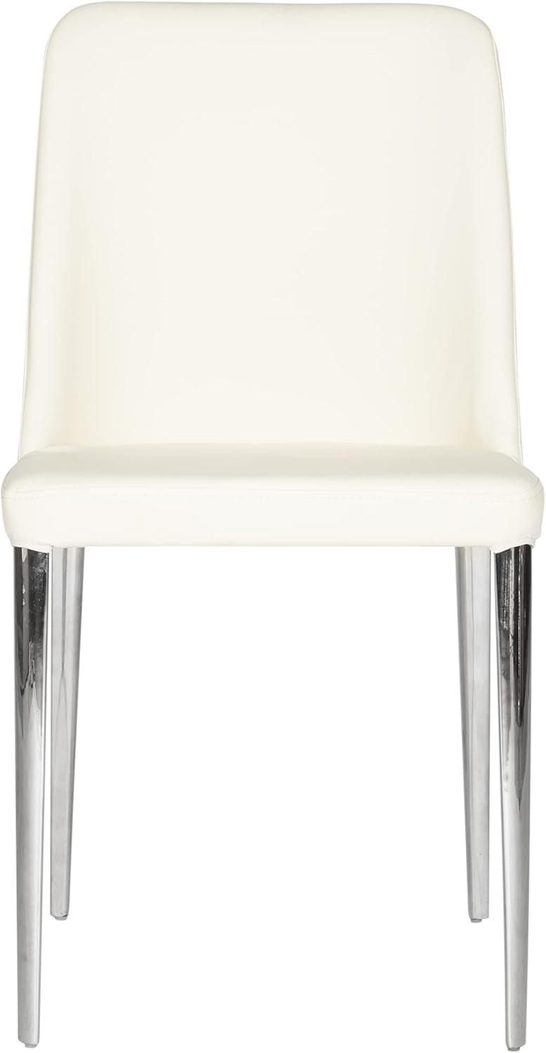 image:imageSafavieh Home Collection MidCentury Modern Baltic White Side ChairButter Cream