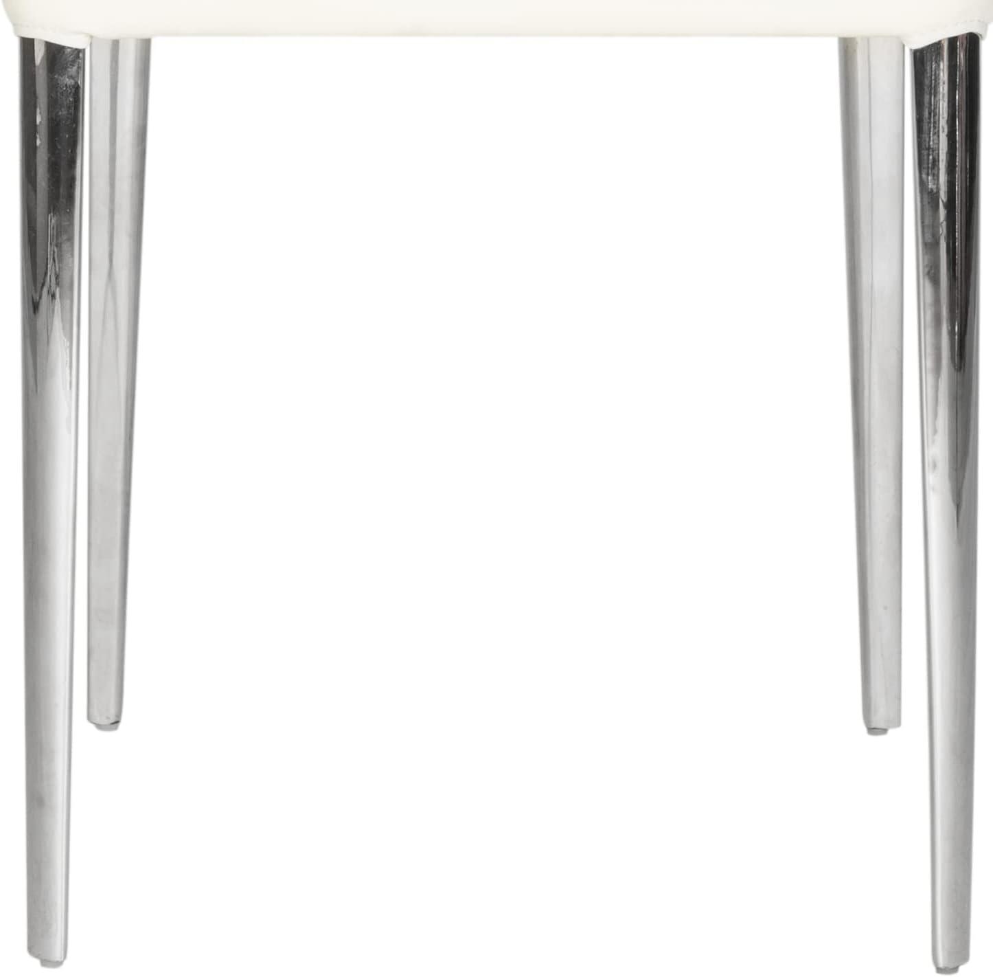 image:imageSafavieh Home Collection MidCentury Modern Baltic White Side ChairButter Cream