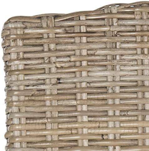 image:imageSafavieh Home Collection Milos Grey Wicker 18inch Dining ChairGrey