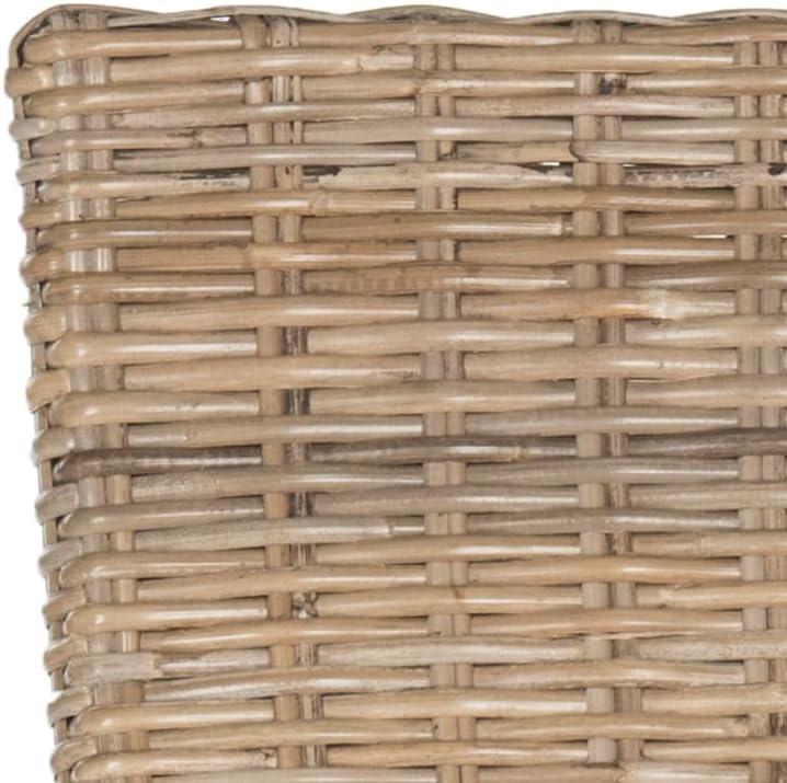 image:imageSafavieh Home Collection Ozias Grey Wicker 18inch Dining ChairGrey