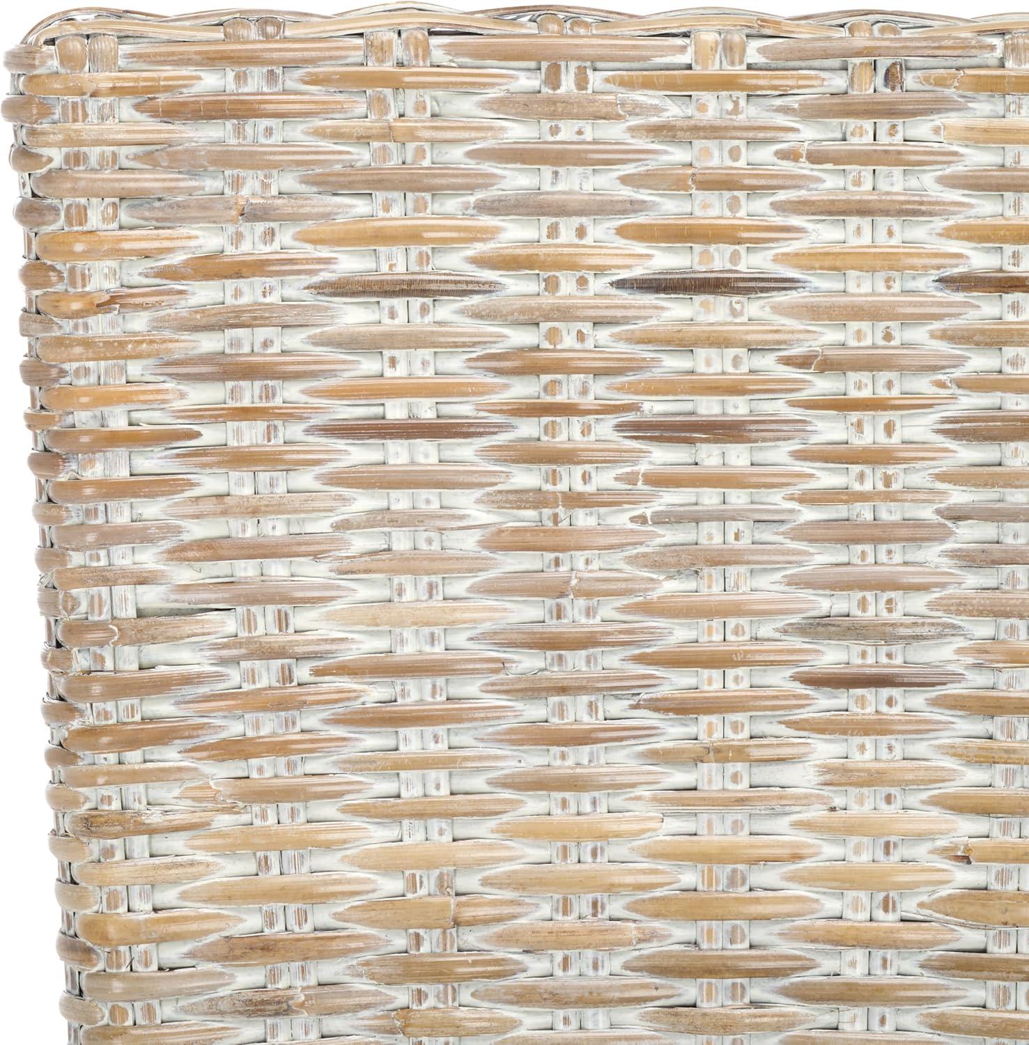 image:imageSafavieh Home Collection Ozias Grey Wicker 18inch Dining ChairWhite Washed