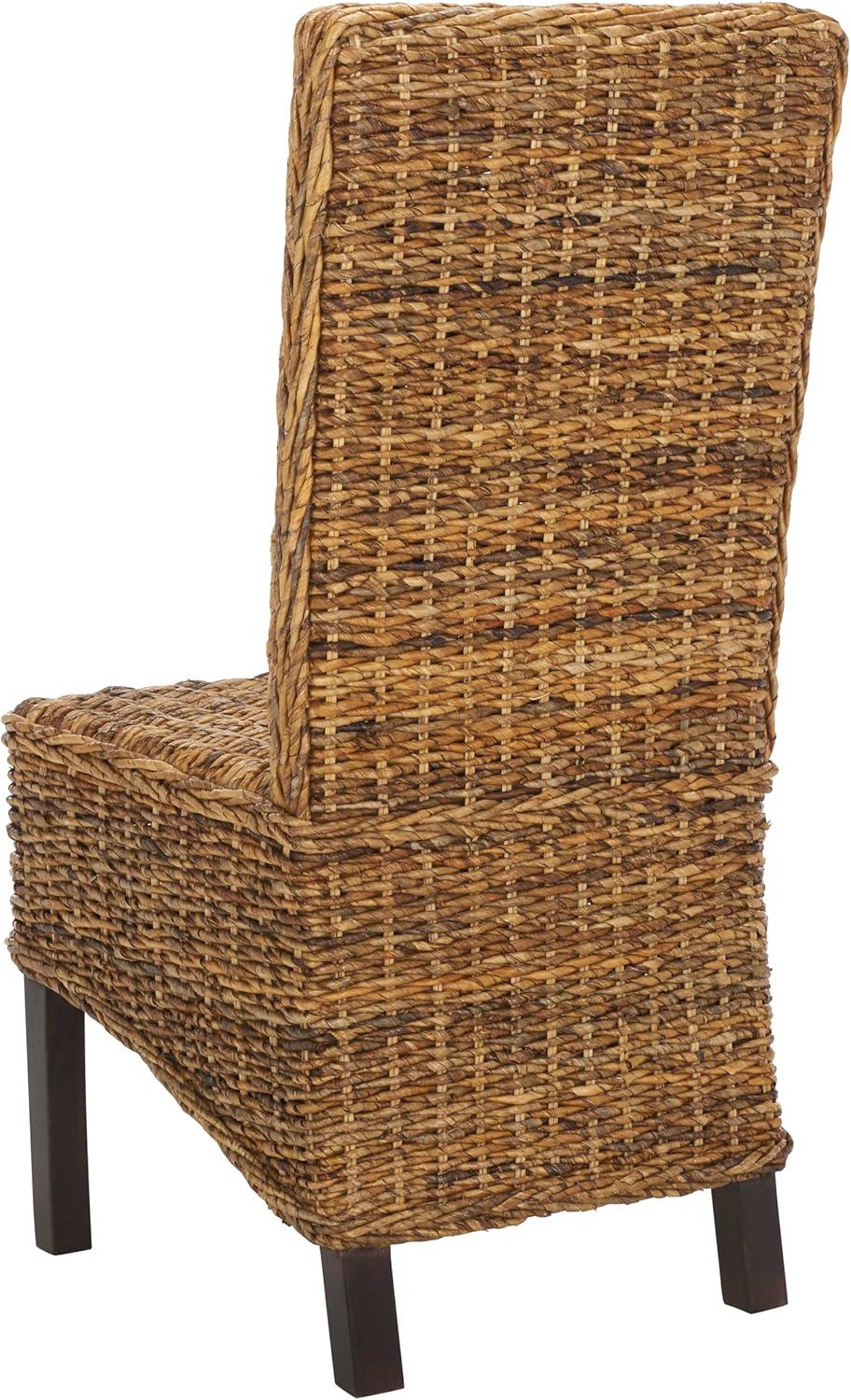 image:imageSafavieh Home Collection Pembrooke Wicker Side Chairs Antique Grey Set of 2Banana Natural