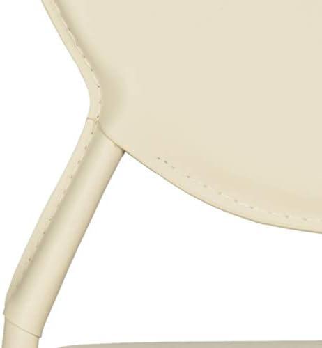 image:imageSafavieh Home Collection Warner MidCentury White Round Back Side ChairButter Cream