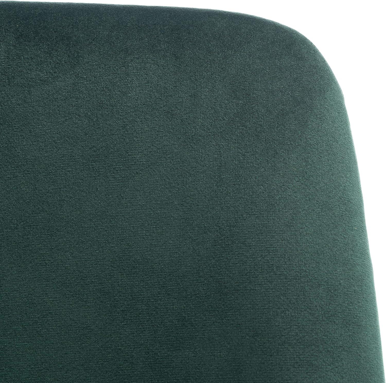 image:imageSafavieh Home Collection Zoi Velvet 19inch Set of 2 Dining Chair TaupeBlackMalachite Green Black