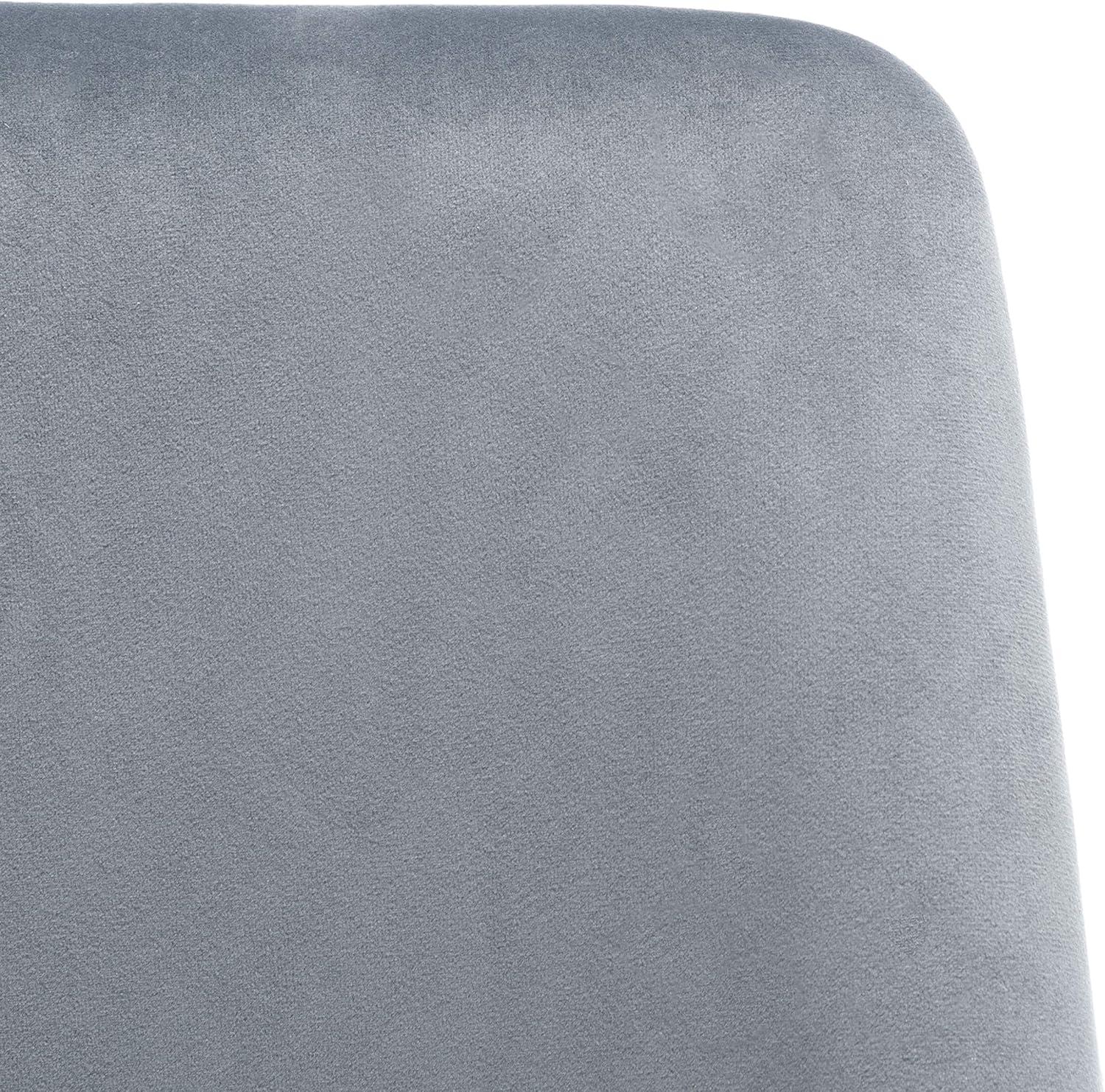 image:imageSafavieh Home Collection Zoi Velvet 19inch Set of 2 Dining Chair TaupeBlackSlate Grey Black