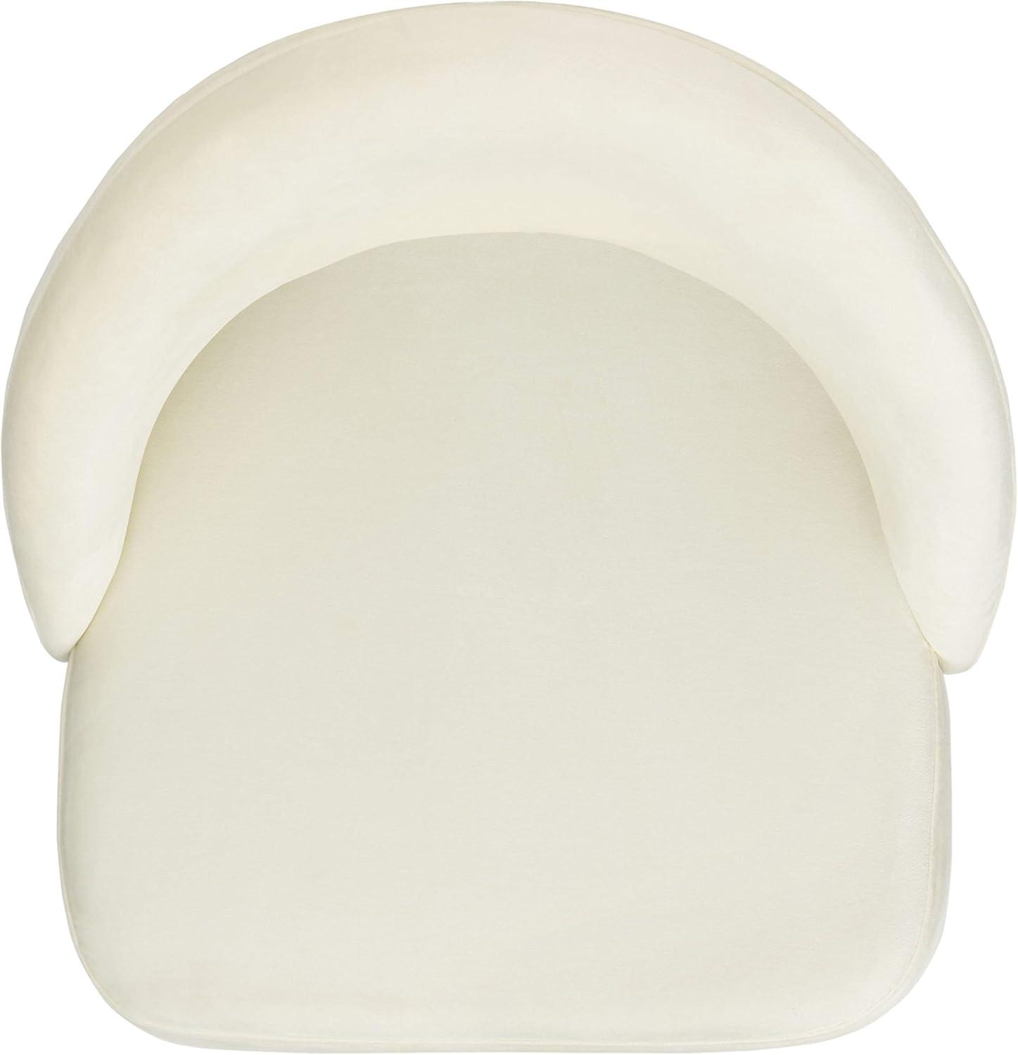 image:imageSafavieh Home Jora Retro Cream Velvet and Matte Black Side Chair Set of 2Cream Black