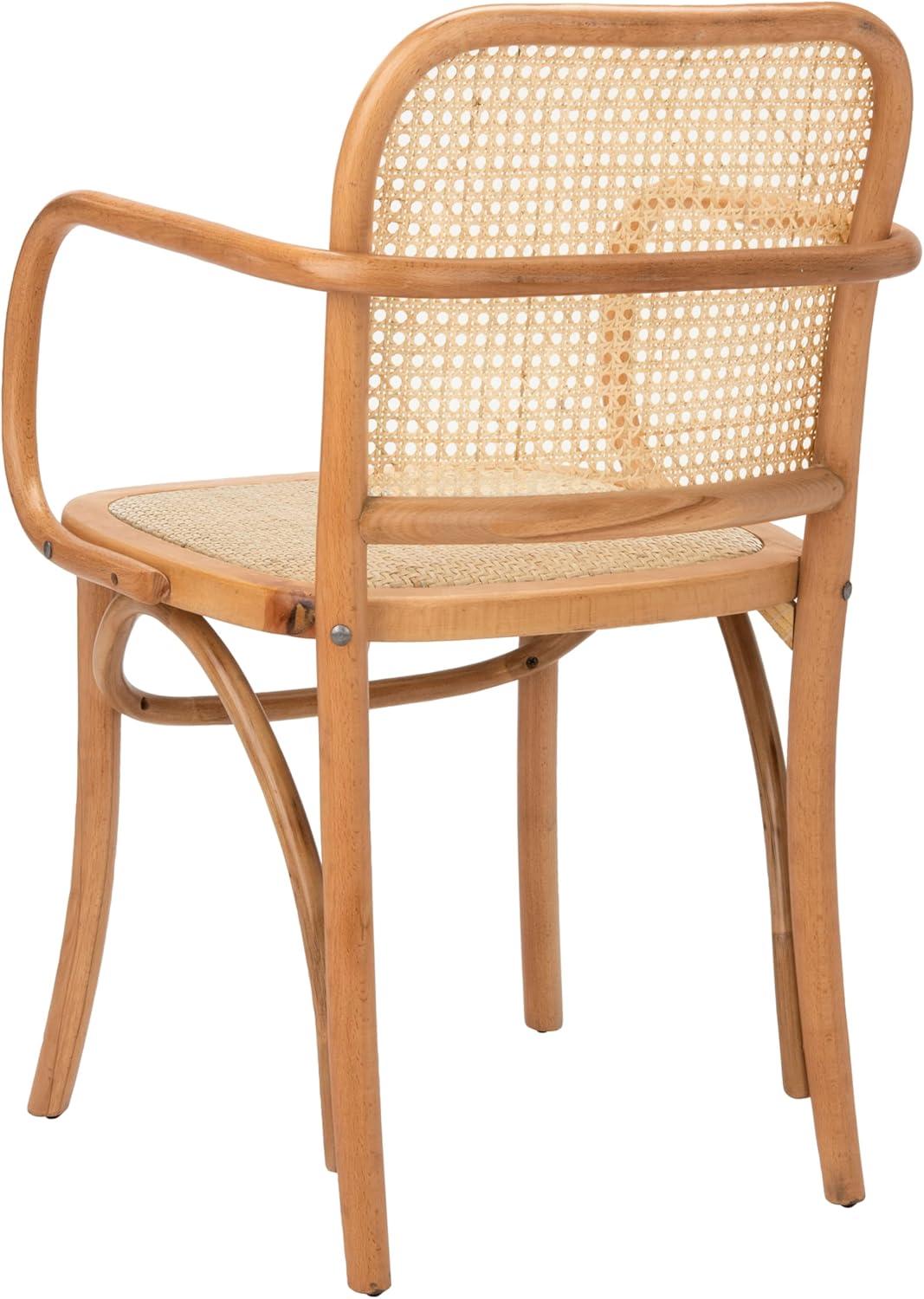 image:imageSafavieh Home Keiko White and Natural Cane Dining ChairNatural